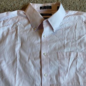 Nordstrom 17-36 Pink Dress Wrinkle Free XL Traditional Fit Mens Shop Smartcare